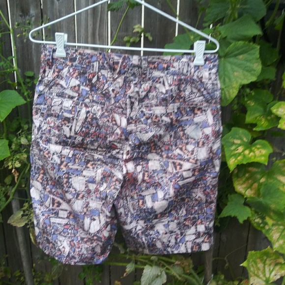 3.1 Phillip Lim Men`s Runway Printed Pants Shorts - Picture 5 of 7